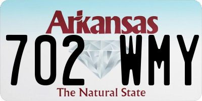 AR license plate 702WMY