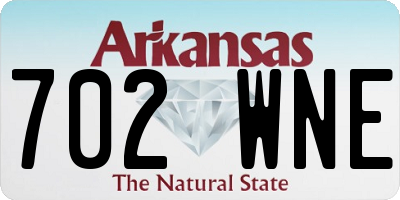 AR license plate 702WNE