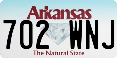 AR license plate 702WNJ