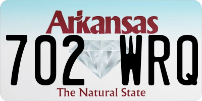 AR license plate 702WRQ