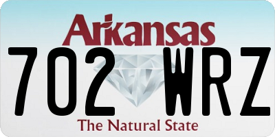 AR license plate 702WRZ
