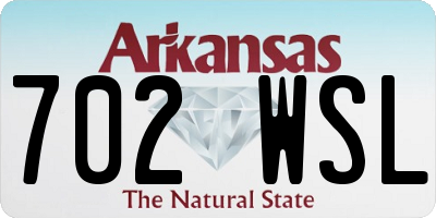 AR license plate 702WSL