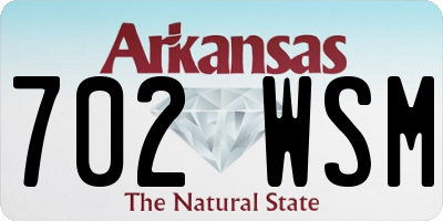 AR license plate 702WSM