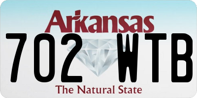 AR license plate 702WTB