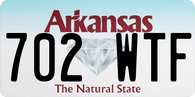 AR license plate 702WTF