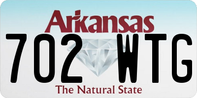 AR license plate 702WTG