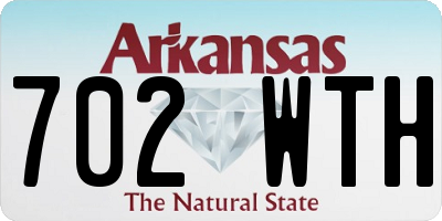 AR license plate 702WTH
