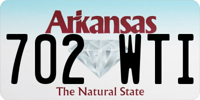AR license plate 702WTI