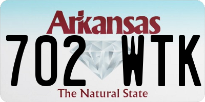 AR license plate 702WTK