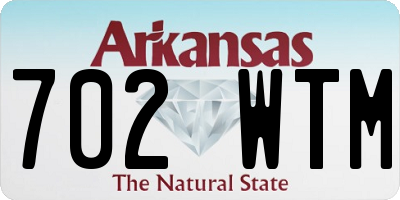 AR license plate 702WTM