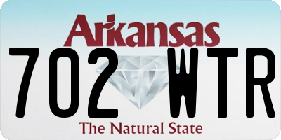 AR license plate 702WTR