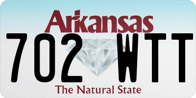 AR license plate 702WTT
