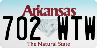AR license plate 702WTW