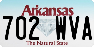 AR license plate 702WVA