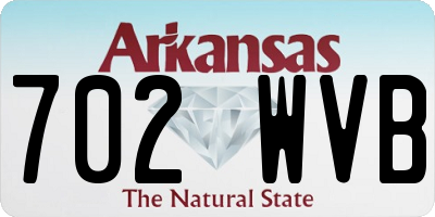 AR license plate 702WVB