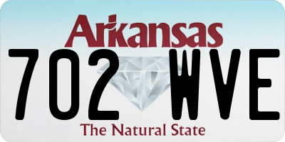 AR license plate 702WVE