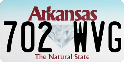 AR license plate 702WVG