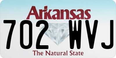 AR license plate 702WVJ