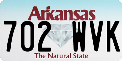 AR license plate 702WVK