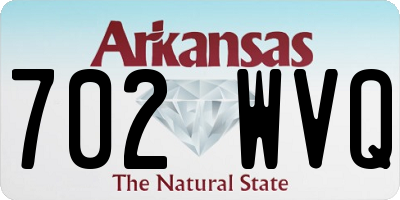 AR license plate 702WVQ