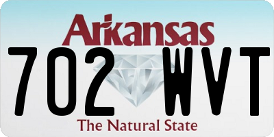 AR license plate 702WVT