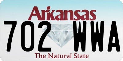 AR license plate 702WWA