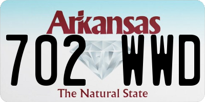 AR license plate 702WWD