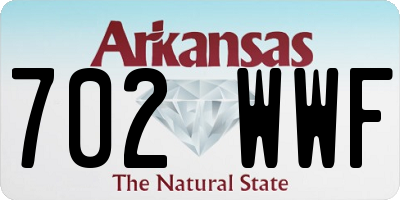 AR license plate 702WWF