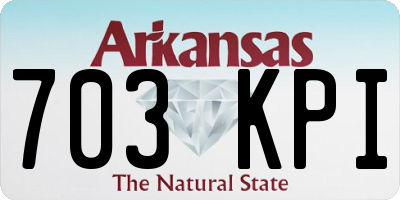 AR license plate 703KPI