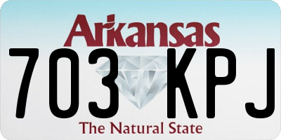 AR license plate 703KPJ