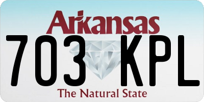 AR license plate 703KPL