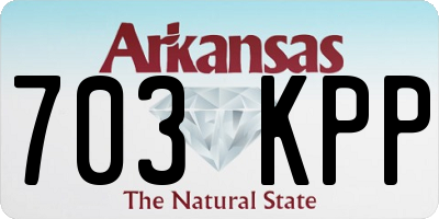 AR license plate 703KPP