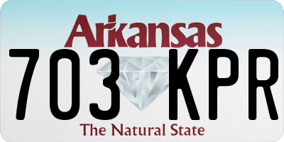 AR license plate 703KPR