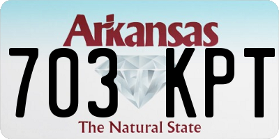 AR license plate 703KPT