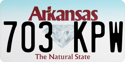 AR license plate 703KPW