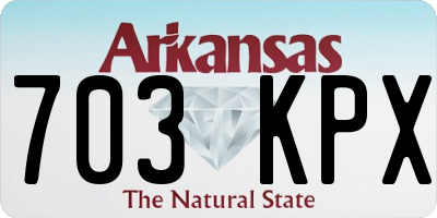 AR license plate 703KPX