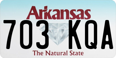 AR license plate 703KQA