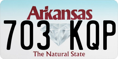 AR license plate 703KQP