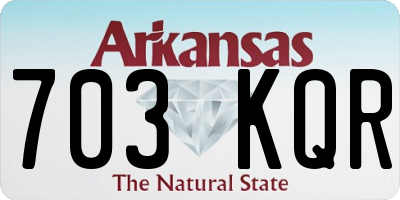 AR license plate 703KQR