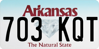 AR license plate 703KQT