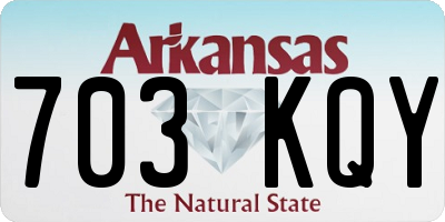 AR license plate 703KQY