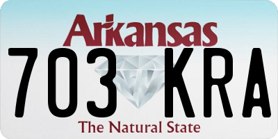 AR license plate 703KRA