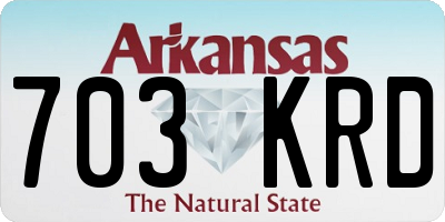 AR license plate 703KRD