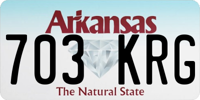 AR license plate 703KRG