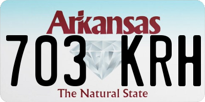 AR license plate 703KRH