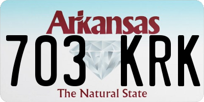AR license plate 703KRK