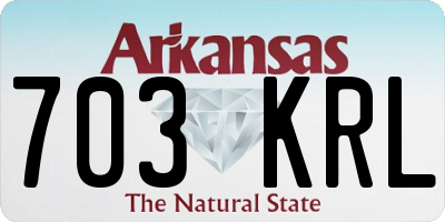 AR license plate 703KRL