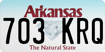 AR license plate 703KRQ