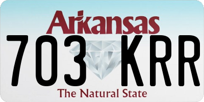 AR license plate 703KRR
