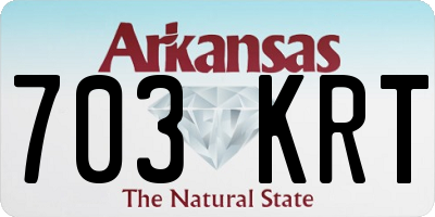 AR license plate 703KRT